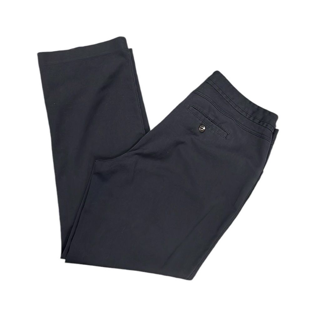 Rafella Women's Pants | Navy Blue | Curvy Straight Leg  | Size 14P